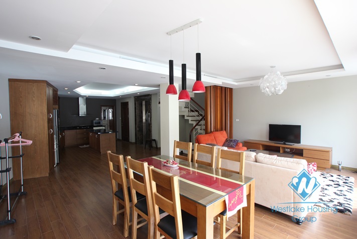 Lake view apartment with nice design for rent in Tay Ho area, Ha Noi